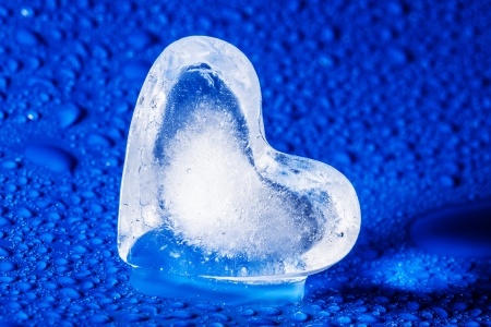 Heart made of ice